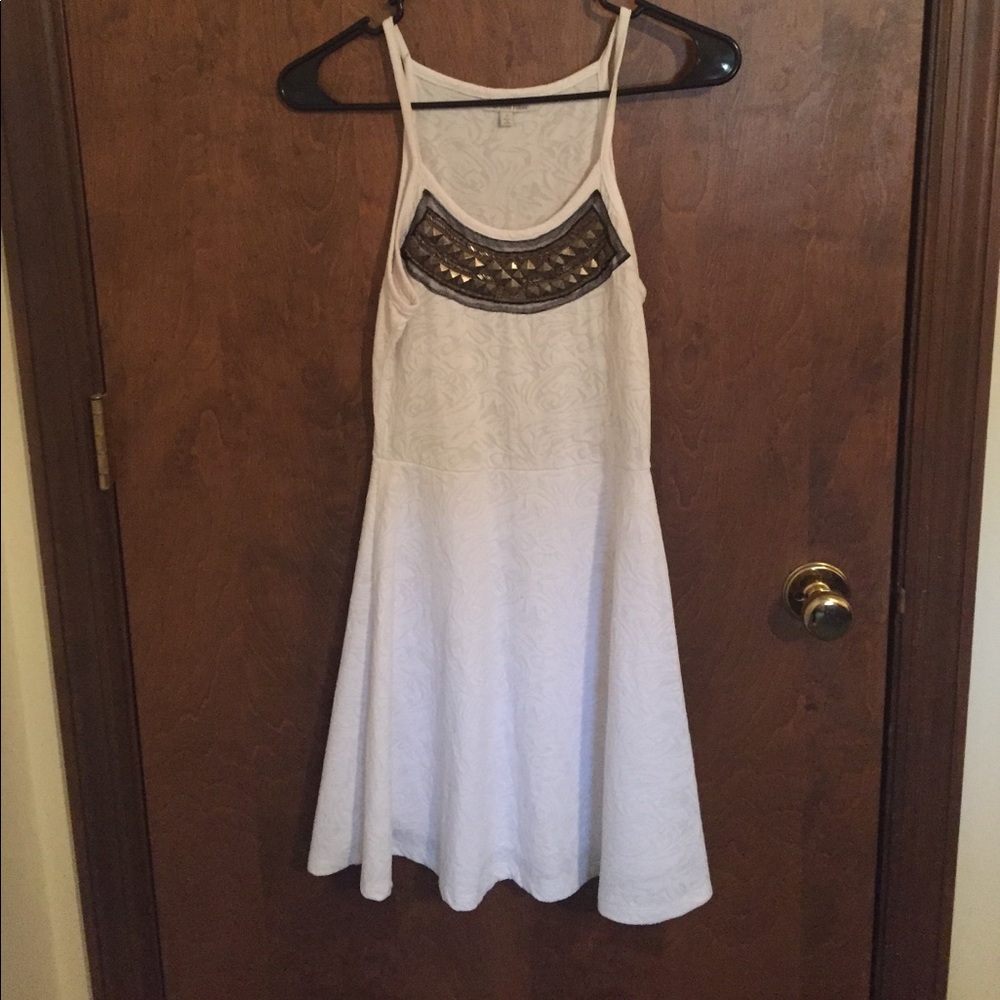 White halter dress