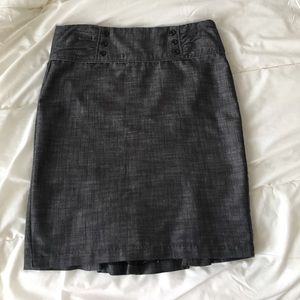 Charcoal pencil skirt