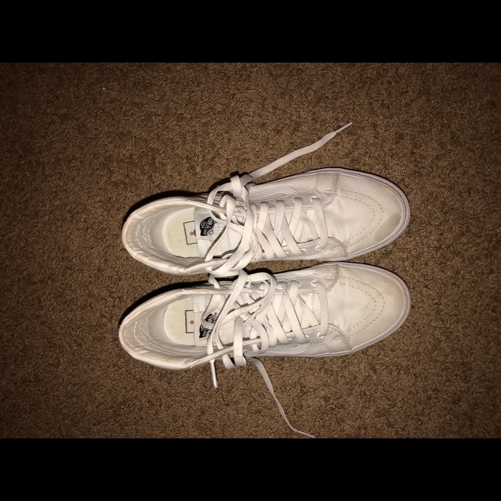White high top vans