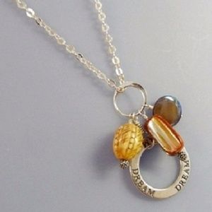 Dream Pendant with Sterling Silver Chain Necklace