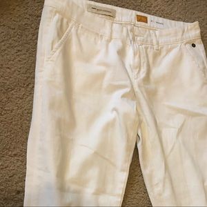 Pilcro and the letterpress white pants