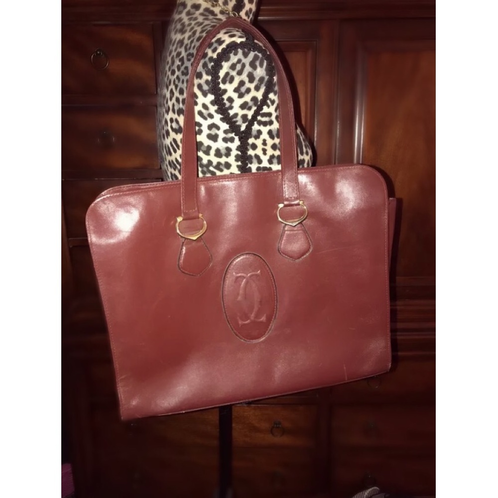 Reserved red Les Must De Cartier leather purse