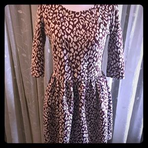Maison Jules Vintage Leopard Mini-Dress