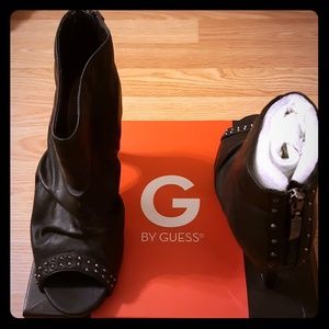 Guess Black Open Toe Boot