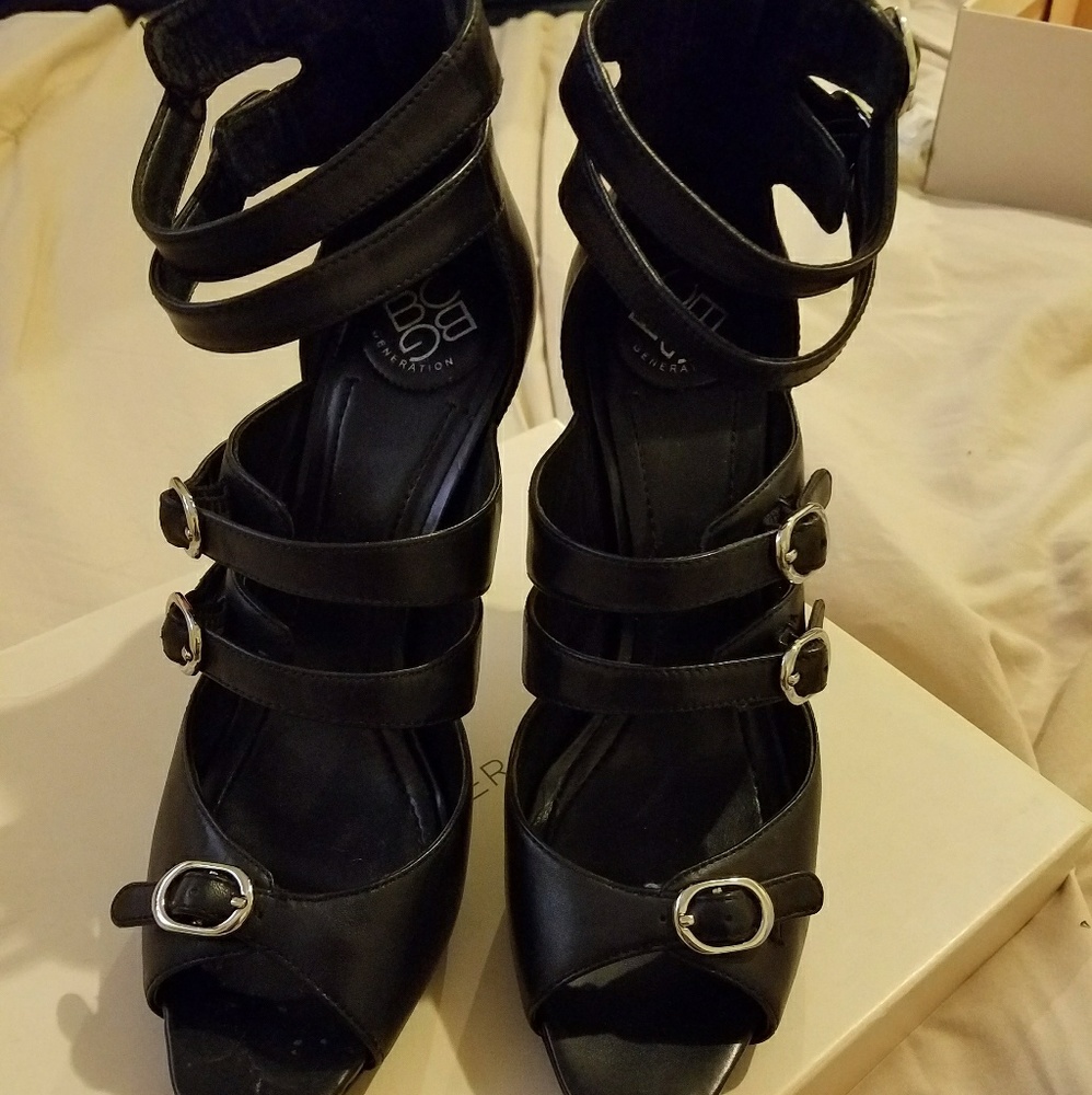 BCBG black heels