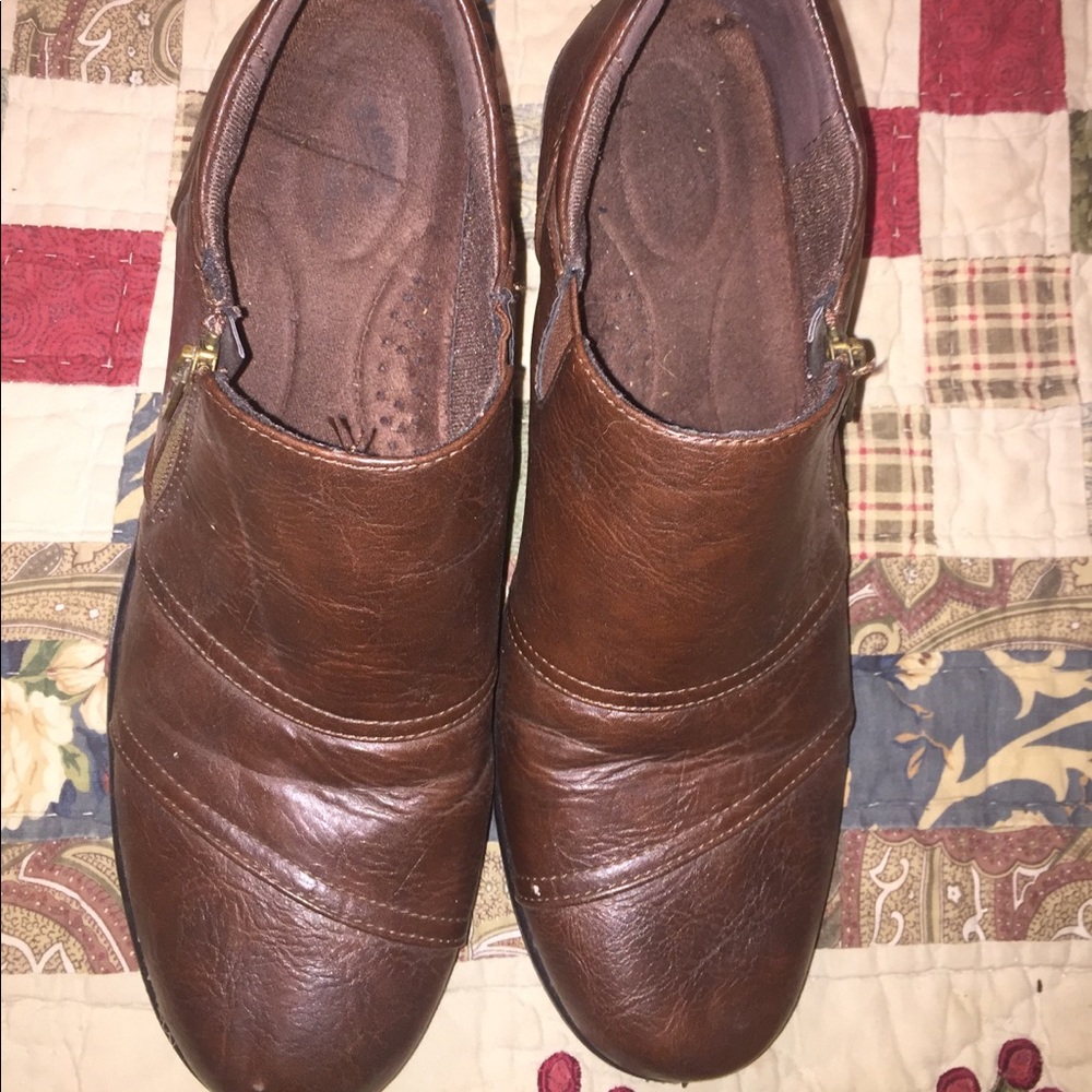 Brown booties