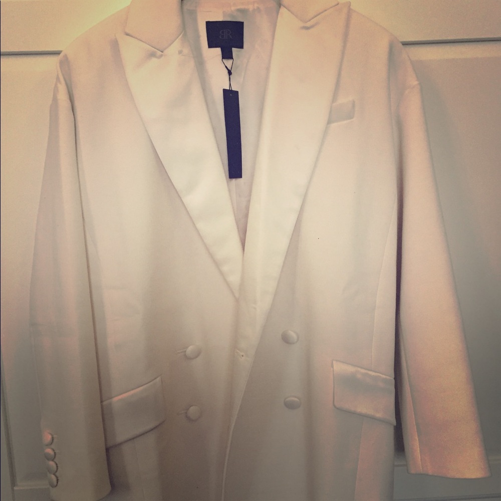 White Tuxedo Dress
