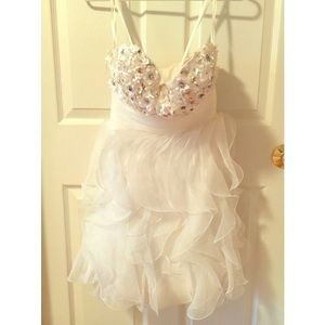 White prom dress