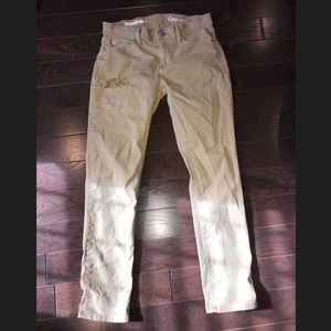Gap Girlfriend Yellow Denim Jeans Size 25 Petite