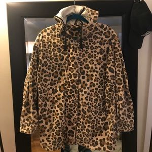 Topshop Leopard Print Anorak