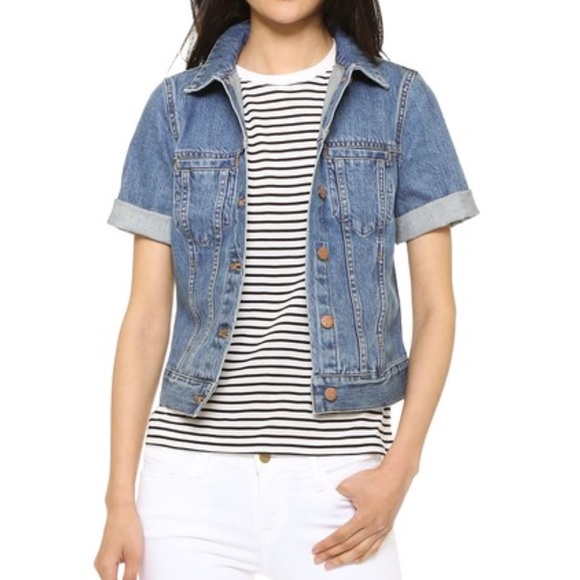 madewell short sleeve denim jacket