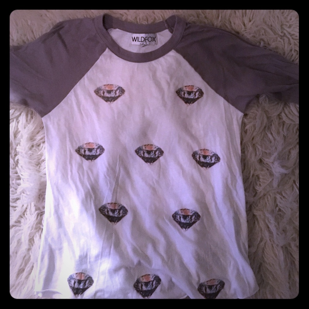 Diamond Wildfox couture baseball tee