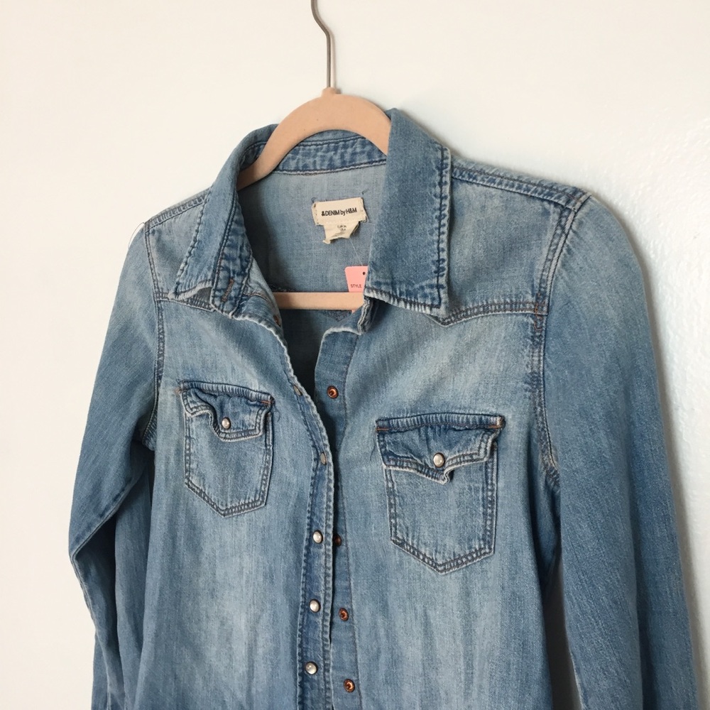 H&M Denim Button Up
