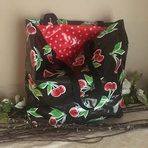cherry print bag