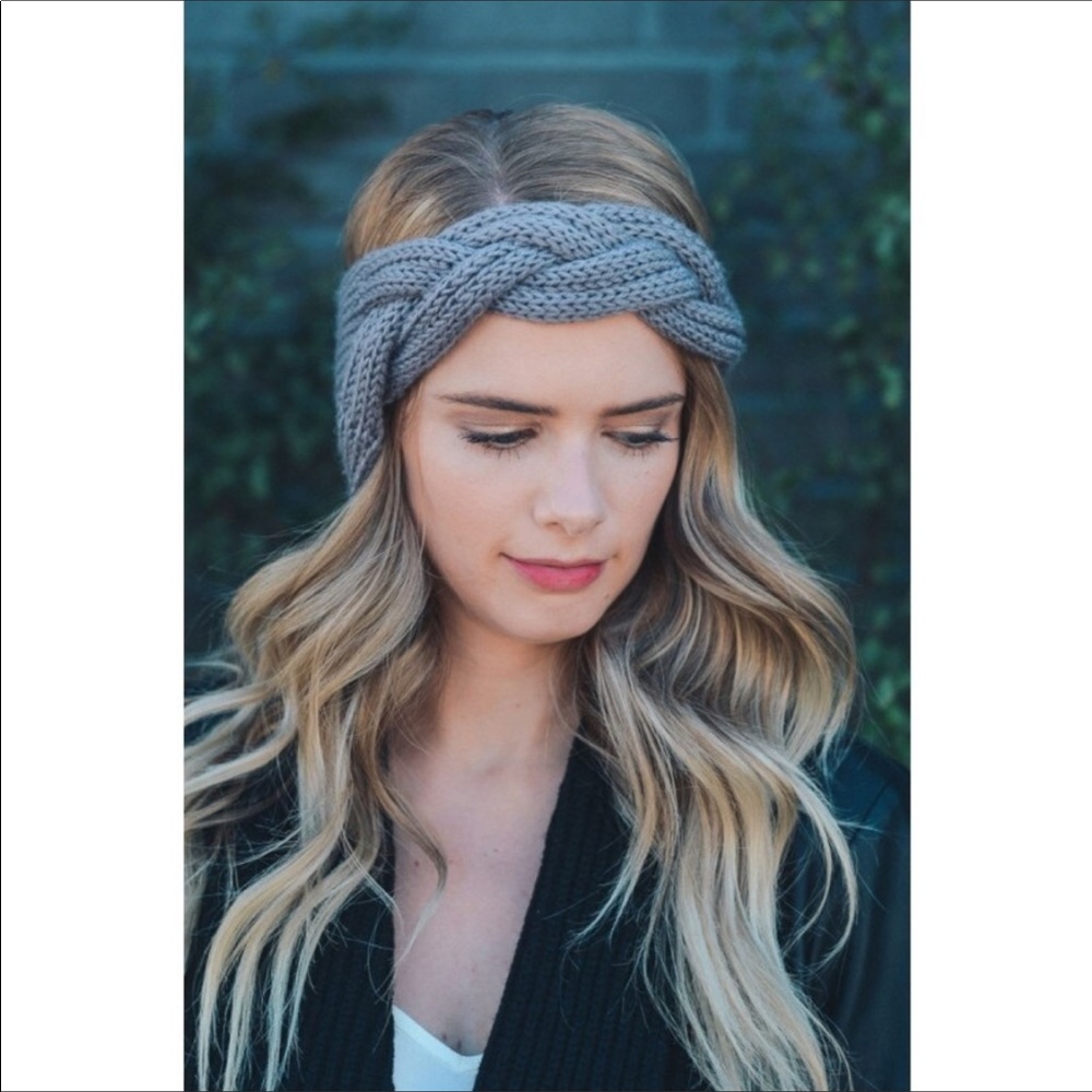 Gray Knit Headband - Picture 3 of 4