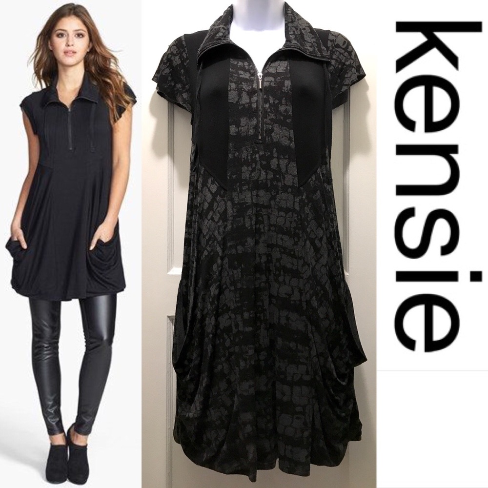 Kensie zip front jersey dress from Nordstrom