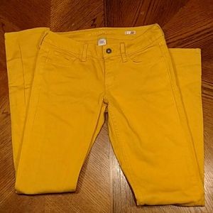 Arizona Super Skinny Mustard Yellow Jeans