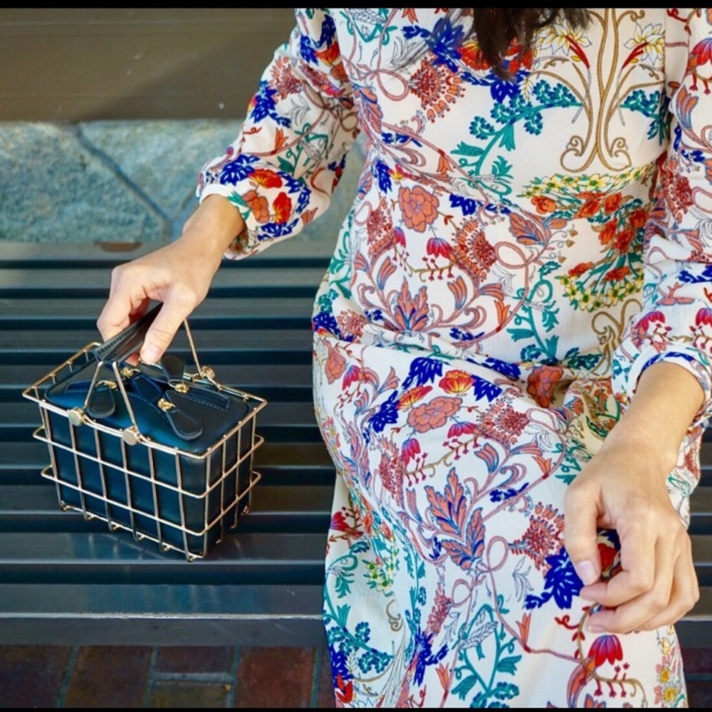 LAST ONE Japanese Purse Handbasket Pocketbook Blue - Picture 3 of 8