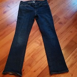 boot cut dark blue jeans size 2 short