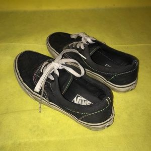 SOLD Black & rainbow Authentic Vans