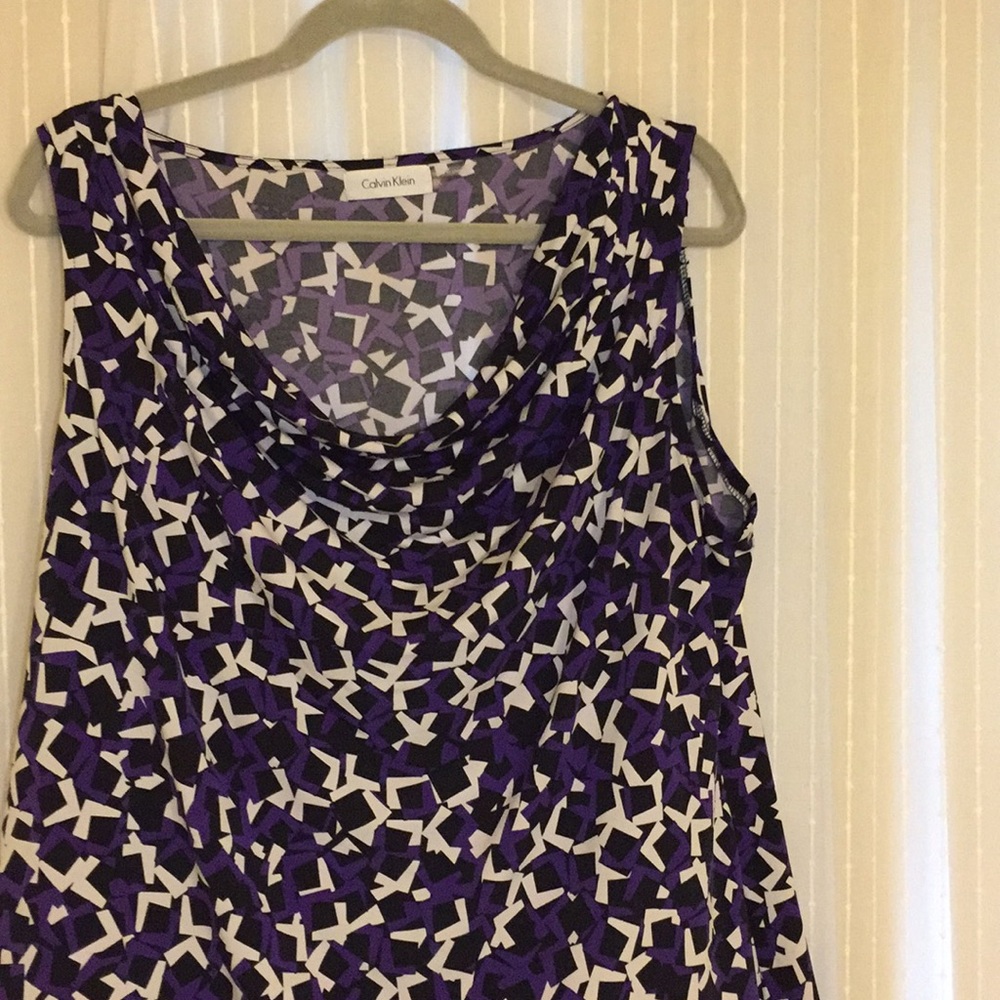 Calvin Klein Draped neck blouse