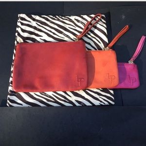 linea pelle 3 leather wristlets in duster