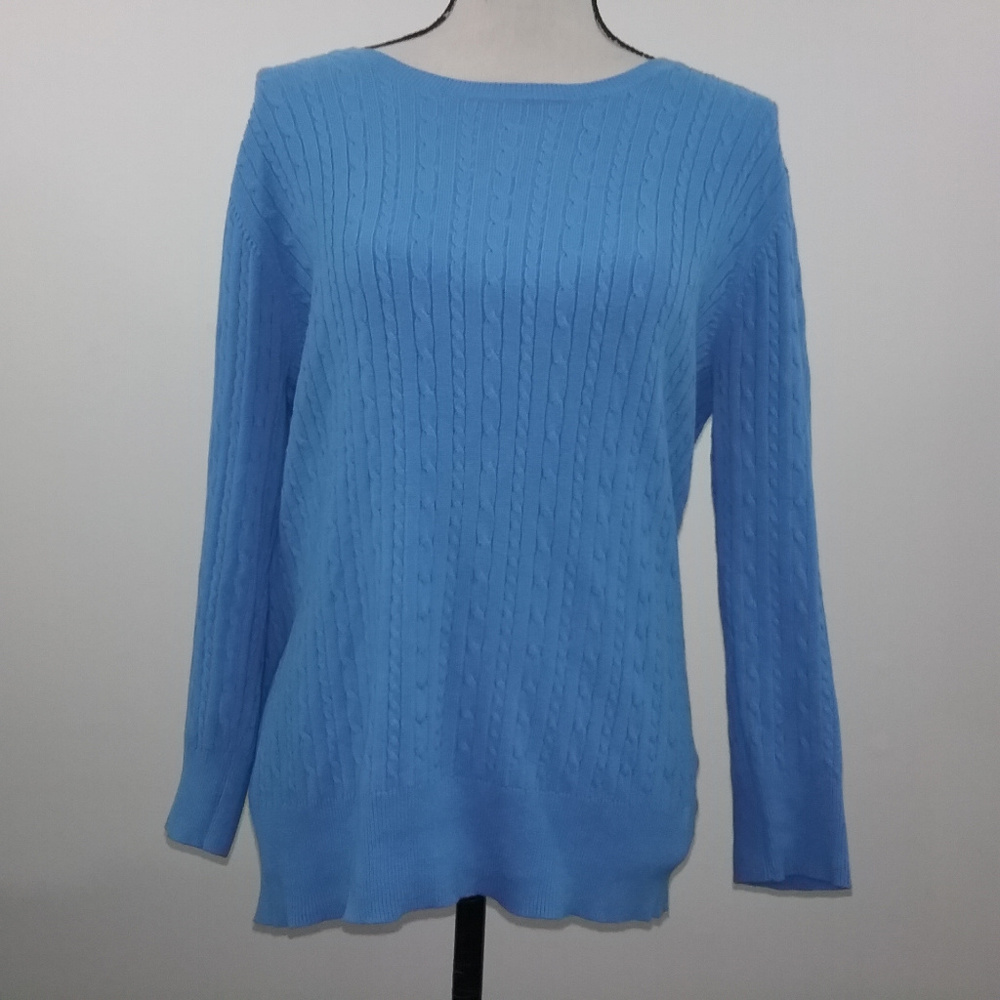 Merona Womens Blue Sweater Size Medium M (A31)