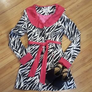 Zebra print jacket/top