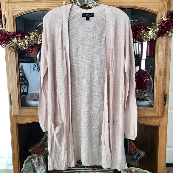 Mossimo Supply Co. Sweaters - Mossimo long dusty pink cardigan w/ front pockets