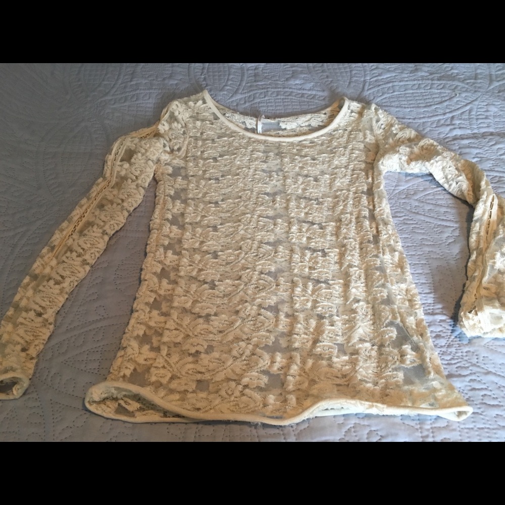 NWOT, Free People lace top - Picture 1 of 2