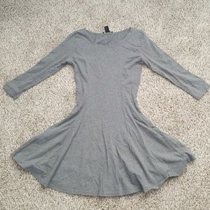 Grey Long Sleeve Dress