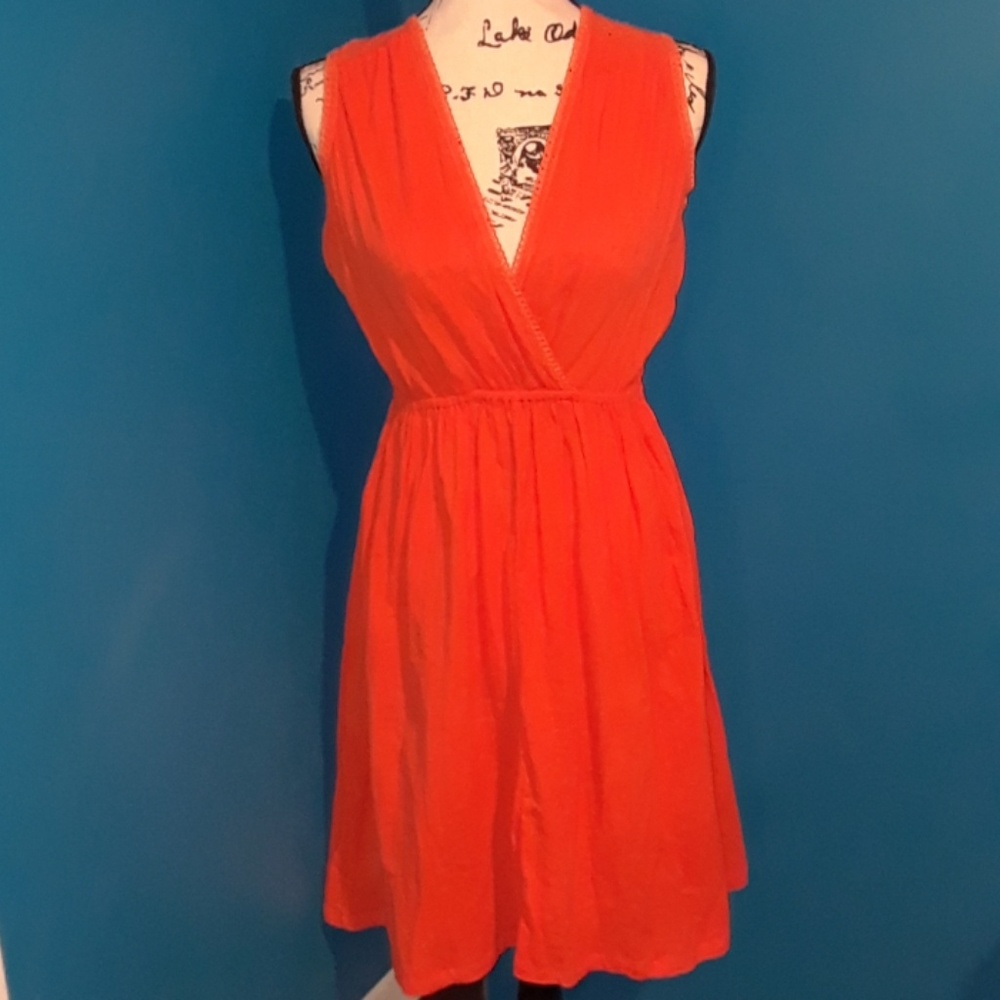 👑⬇️50⬇Orange Calypso St Barth Cotton Casual Dress