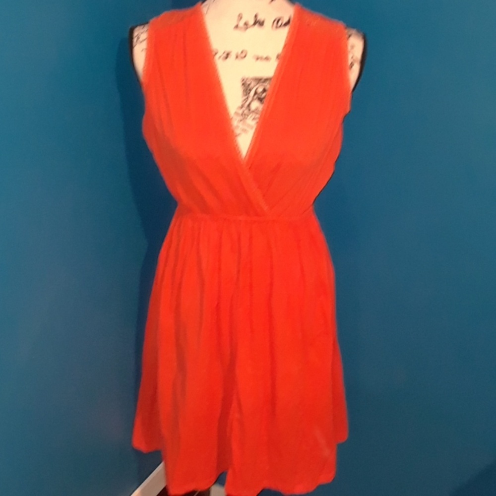 👑⬇️50⬇Orange Calypso St Barth Cotton Casual Dress - Picture 2 of 8