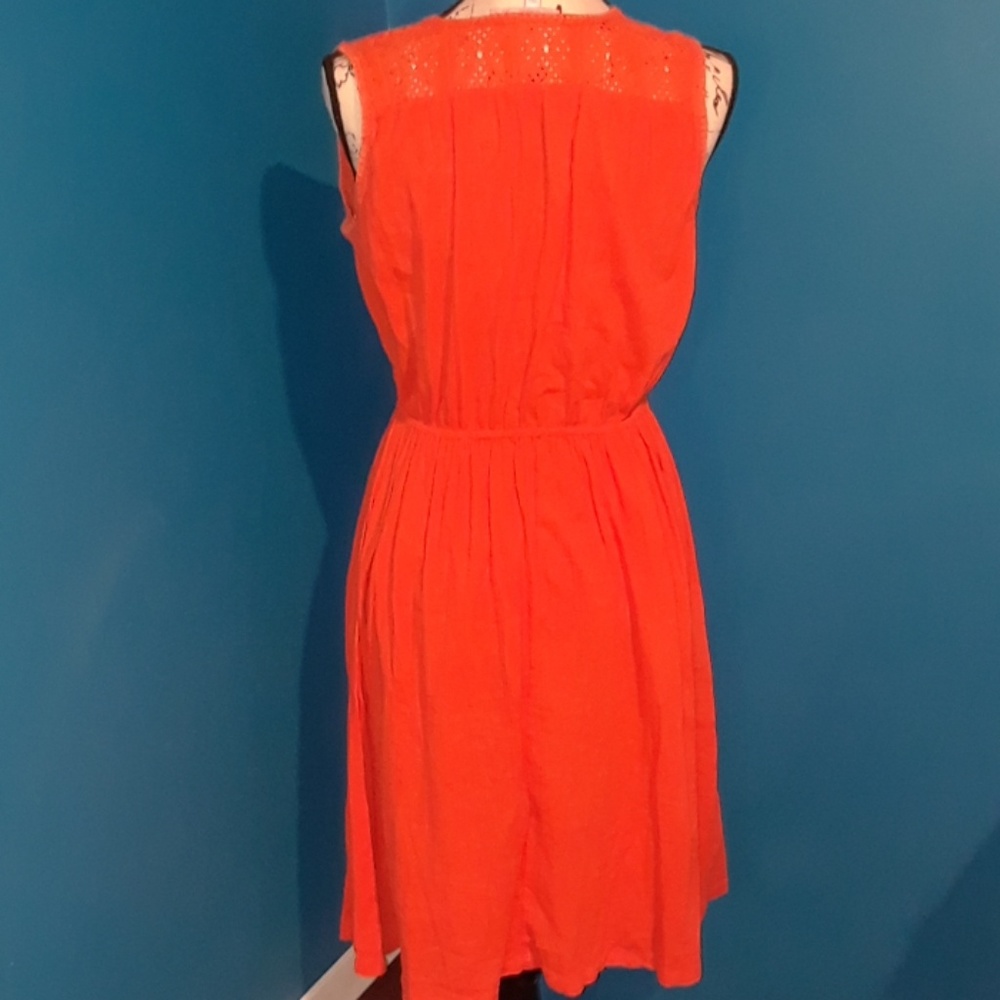 👑⬇️50⬇Orange Calypso St Barth Cotton Casual Dress - Picture 4 of 8