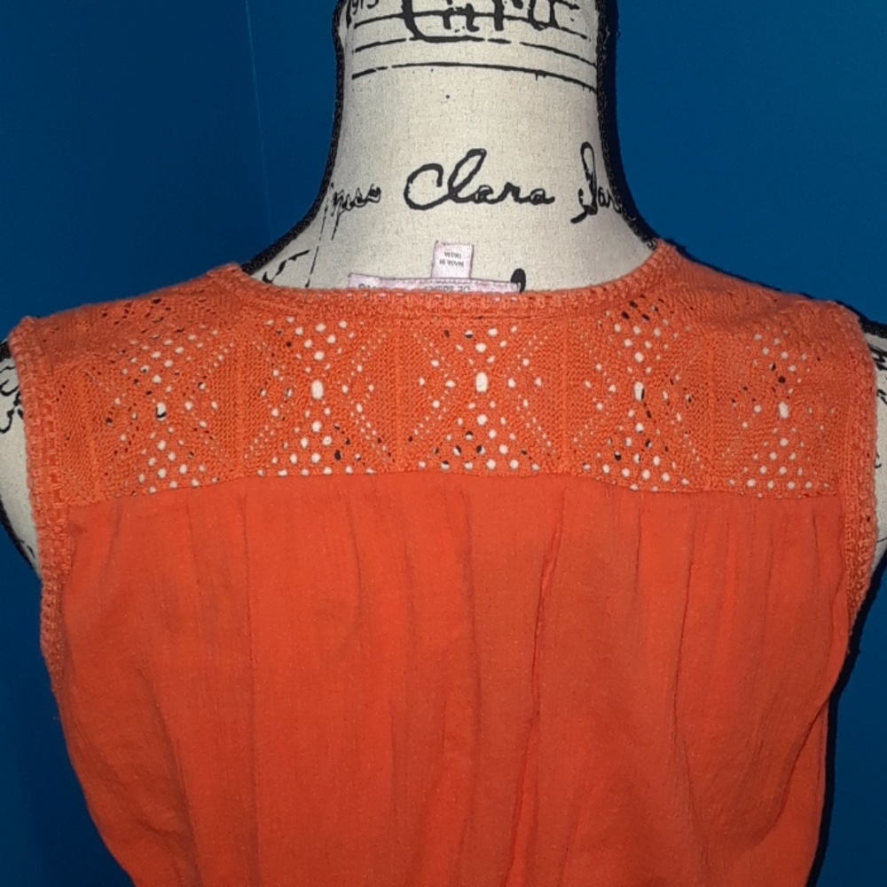 👑⬇️50⬇Orange Calypso St Barth Cotton Casual Dress - Picture 6 of 8