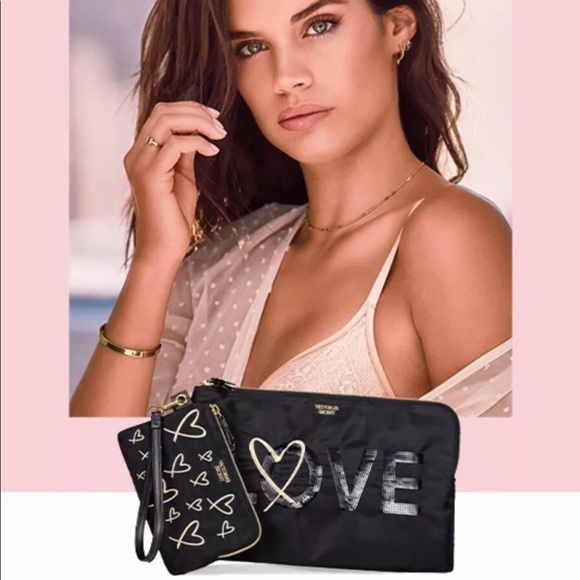 Victoria's Secret  LOVE Clutch Set NWT - Picture 2 of 4