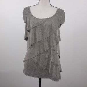 AGB Womens Top Size XL Gray Green Sleeveless (A32)
