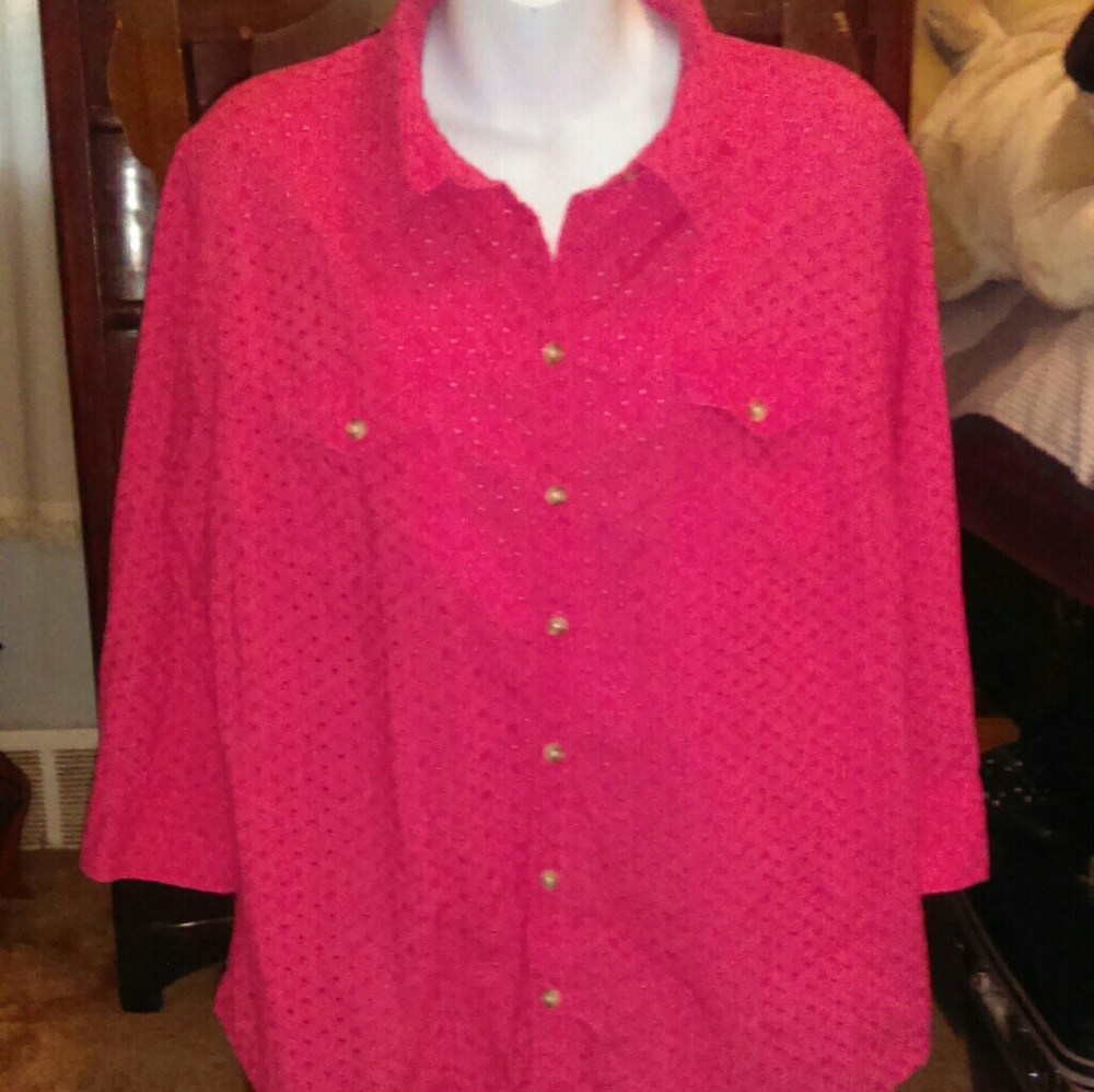 Croft & Barrow 3/4 sleeve shirt