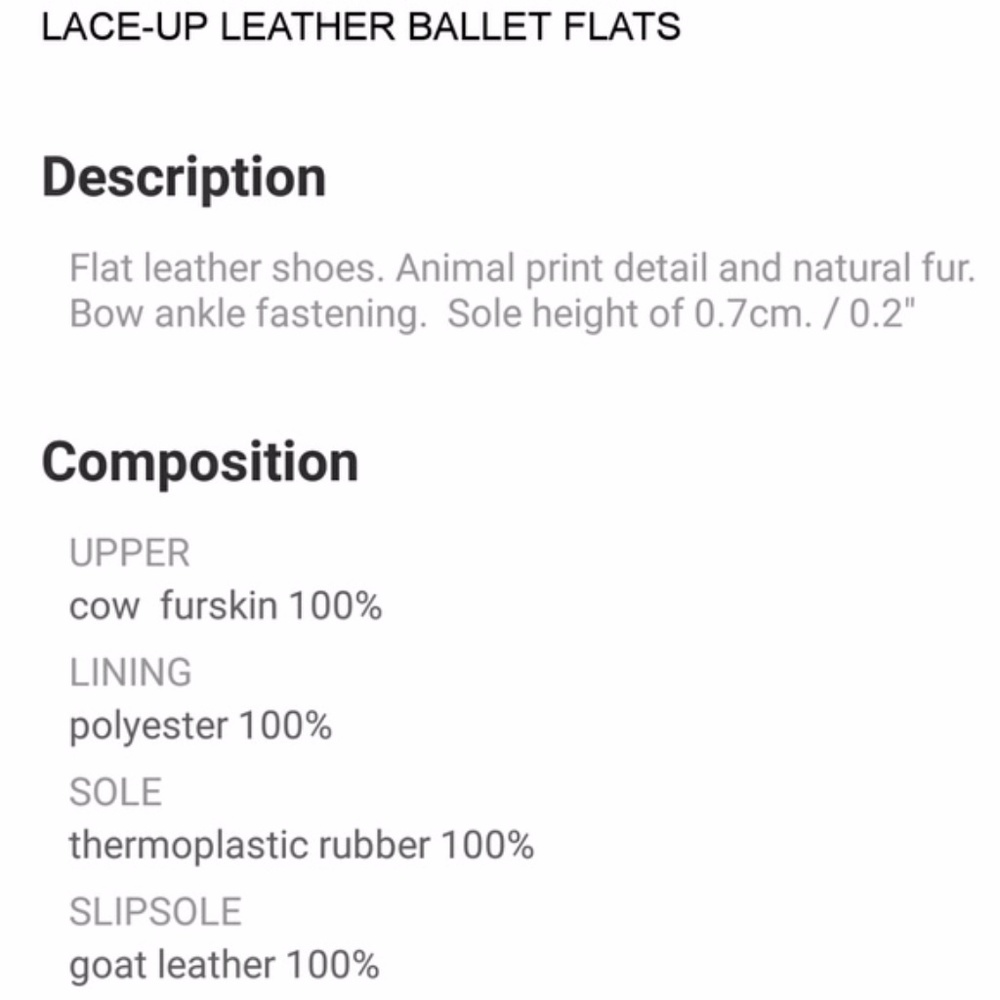 Zara Lace-up Leather Ballet flats leopard animal 6 - Picture 2 of 5