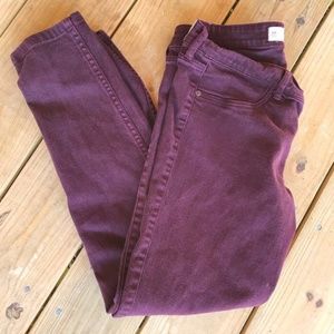 Burgandy Abercrombie and Fitch Jeans
