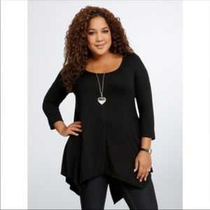 Torrid Black Split Tunic NWT Size 3
