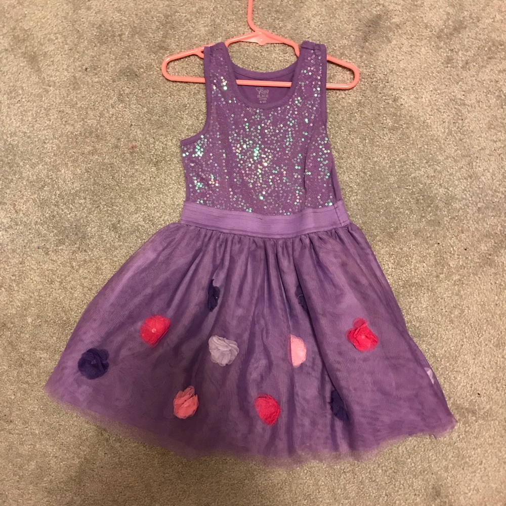 Purple sequin dress