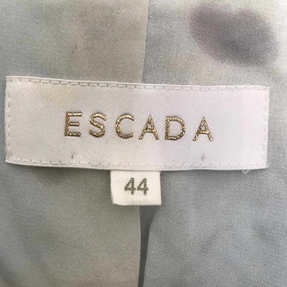 Gorgeous light blue tweed & fringe Escada jacket - Picture 2 of 5