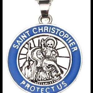 St. Christopher Surf Necklace.