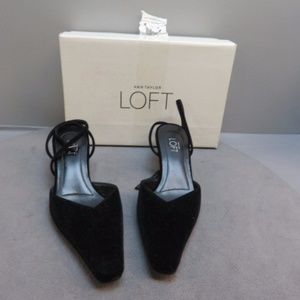 Ann Taylor Black Shoes Sz 6.5M IOB