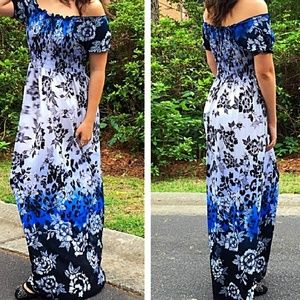 Off Shoulder Maxi Dress