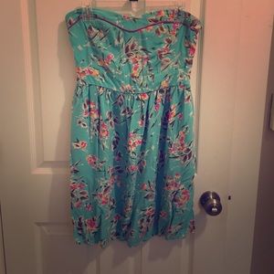🔥Donating Soon🔥 Blue Strapless Dress