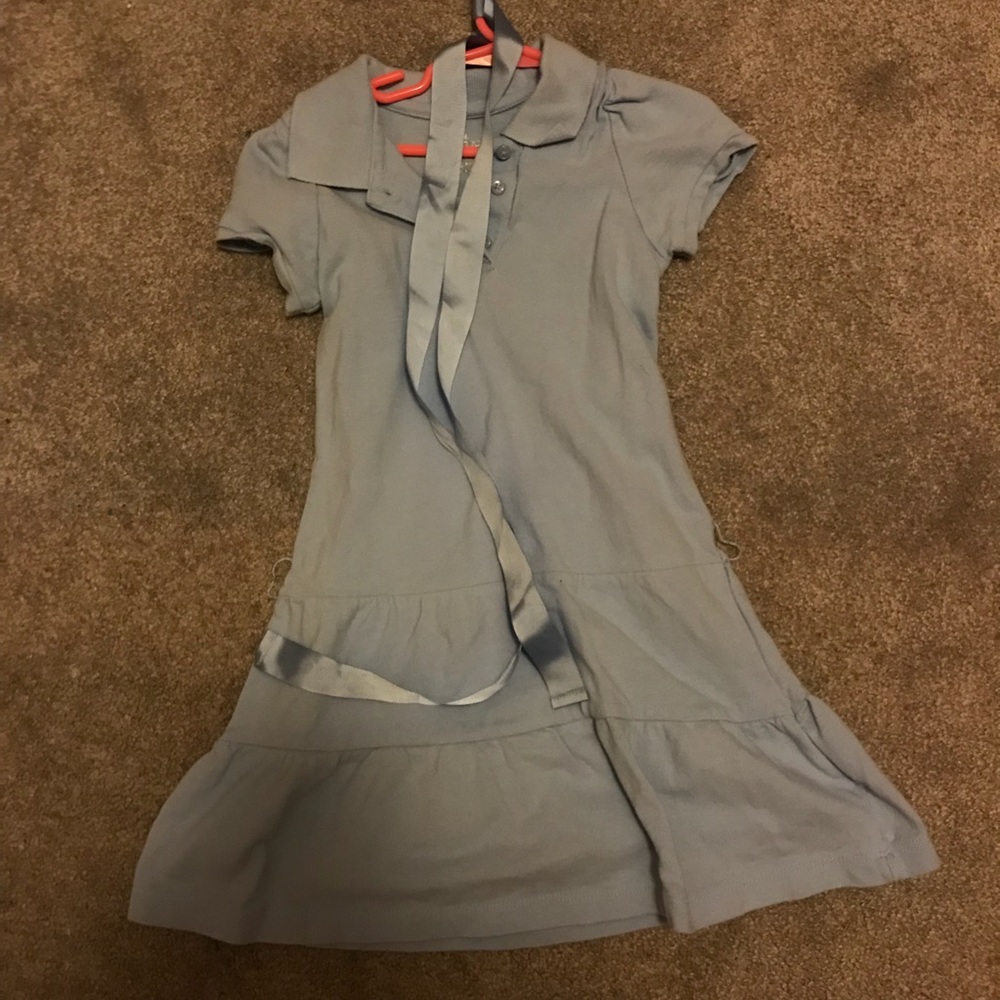 Light blue collared dress
