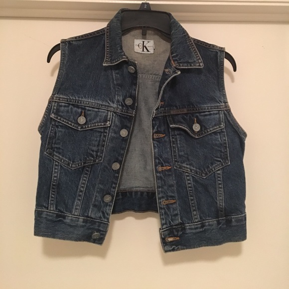 Calvin Klein Jackets & Blazers - Vintage Calvin Klein Denim Vest Women’s Size P