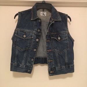 Vintage Calvin Klein Denim Vest Women’s Size P